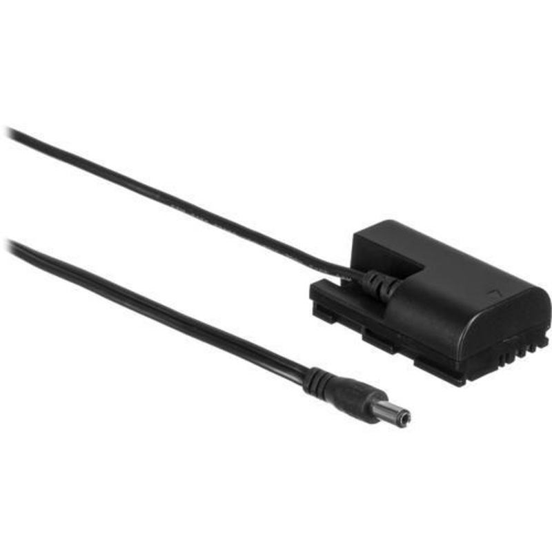 2.5mm Male Power Cable to Canon LP-E6 Type Dummy Battery (24", Regulated)