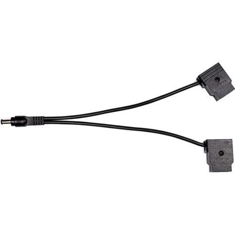 2.5mm Male Power Cable to Dual Female D-Taps (6", Non-Regulated)
