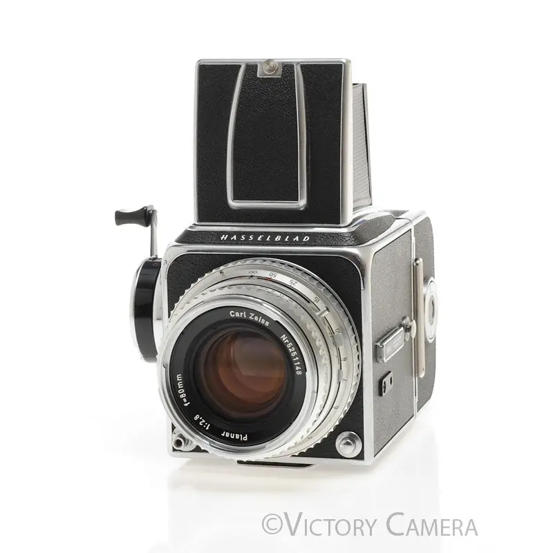 Hasselblad 500 c(/m) Early Version Chrome Camera w/ A12 Back 80mm f2.8 [EXC]