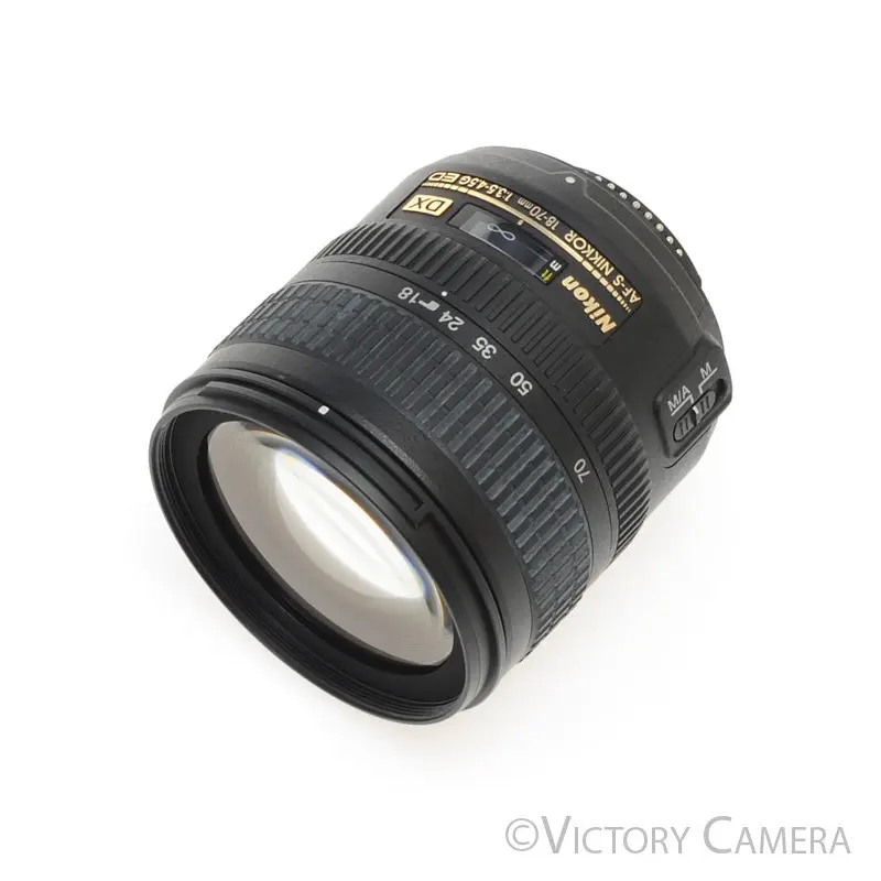 Nikon Nikkor AF-S 18-70mm f3.5-4.5 G DX G ED Zoom Lens w/ Shade [MINT-]