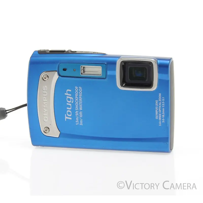 Olympus Tough TG-310 14MP Blue Digital Point & Shoot Camera [EXC+]