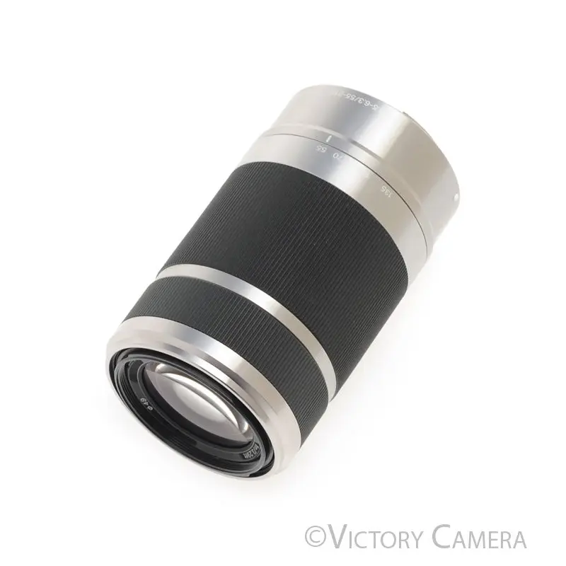Sony E 55-210mm f4.5-6.3 OSS SEL55210 Chrome Lens for E-Mount Cameras [EXC+]