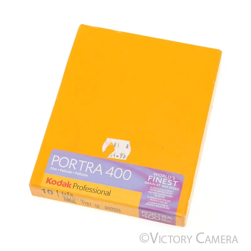 10 Sheets Kodak Portra 400 4x5 Film Expired 2023 [MINT]