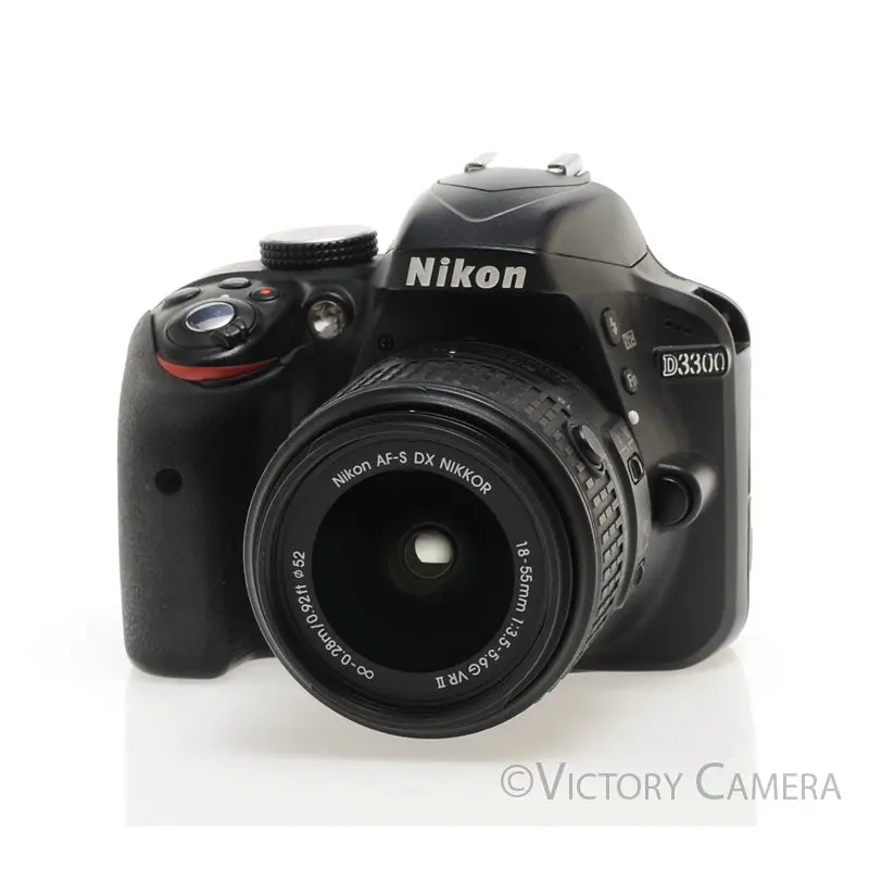 Nikon D3300 24MP Digital SLR Camera w/ 18-55mm VR II Lens [EXC]