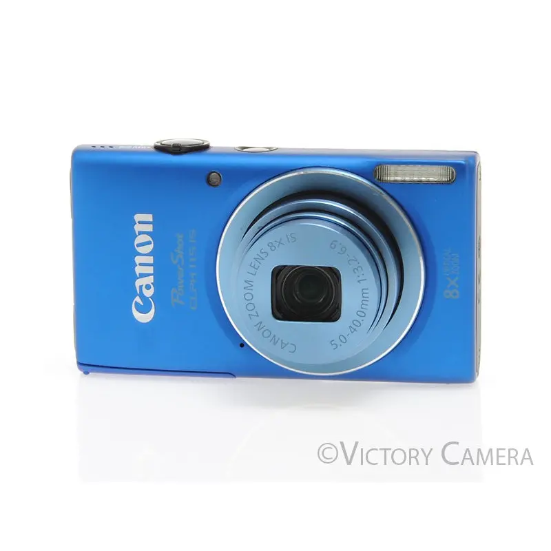 Canon PowerShot ELPH 115 IS 16MP Blue Digital Point & Shoot Camera [EXC]