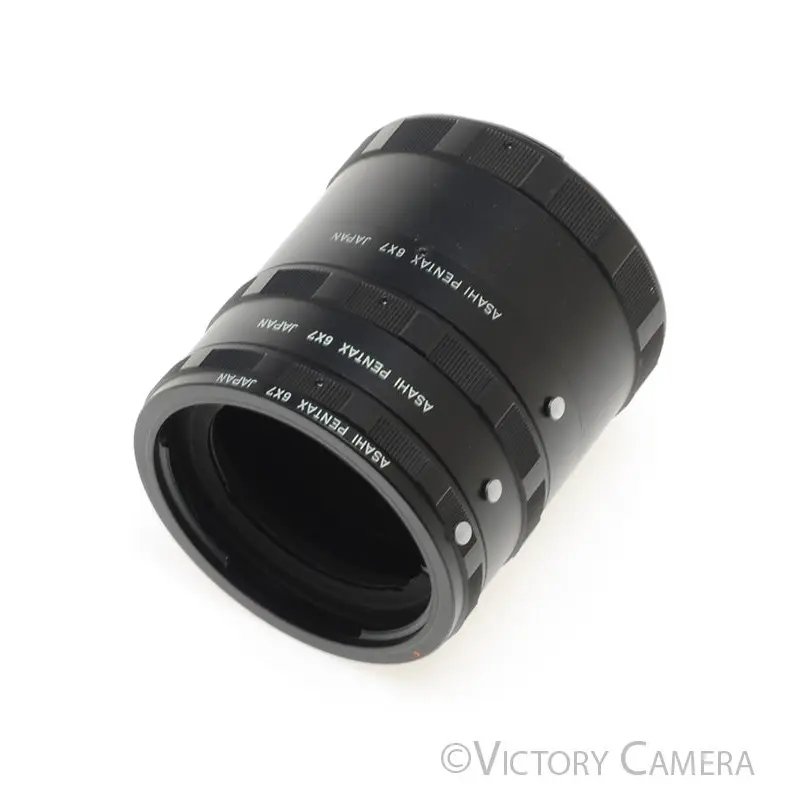 Pentax 67 Macro Extension Tube Set 1, 2, & 3 [EXC+]