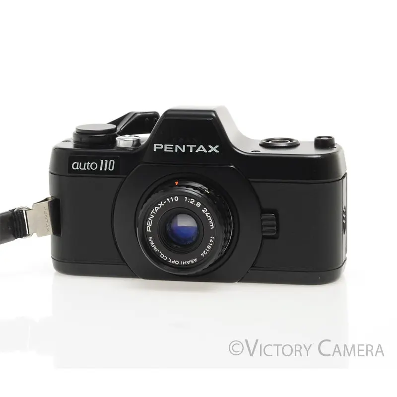 Pentax Auto 110 Compact Film SLR Camera w/ 24mm f2.8 Lens [EXC+]