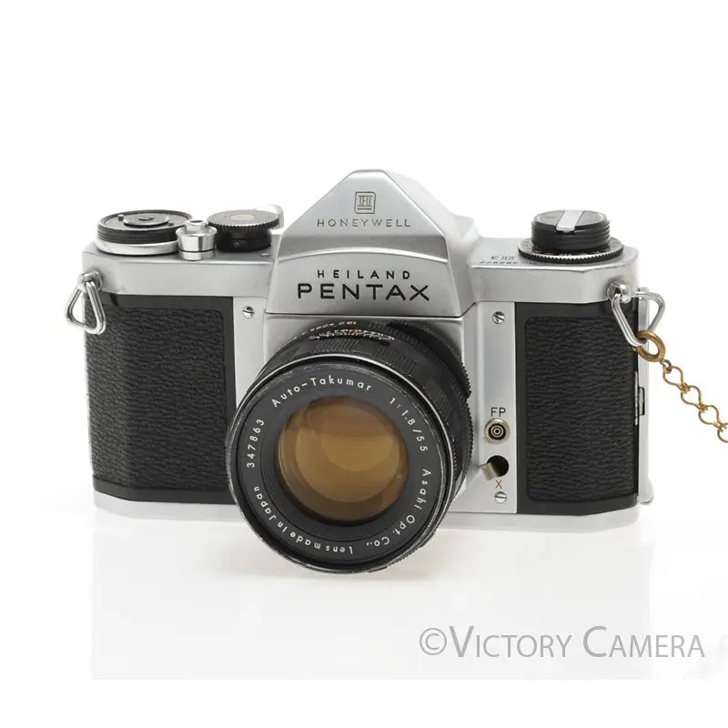 Pentax H3 Chrome 35mm SLR Camera w/ 55mm f1.8 Lens [EXC]