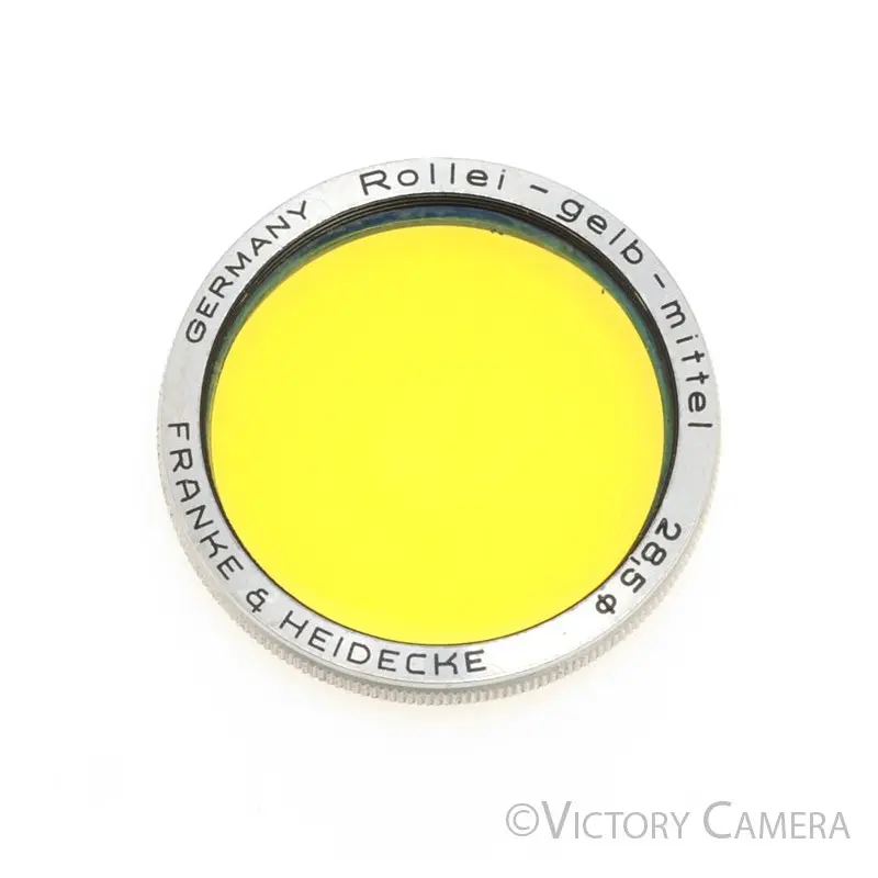 Rollei Rolleiflex Bay I 28.5mm Gelb-Mittel Medium Yellow Filter [EXC]