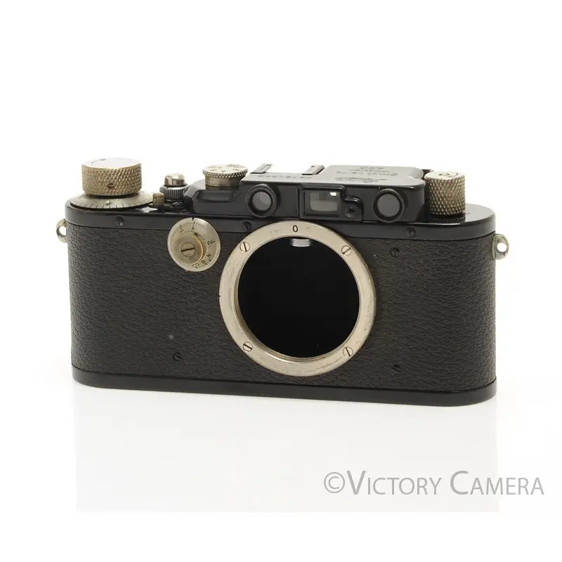 Leica iii Black 35mm Rangefinder Camera -Rare- [EXC]