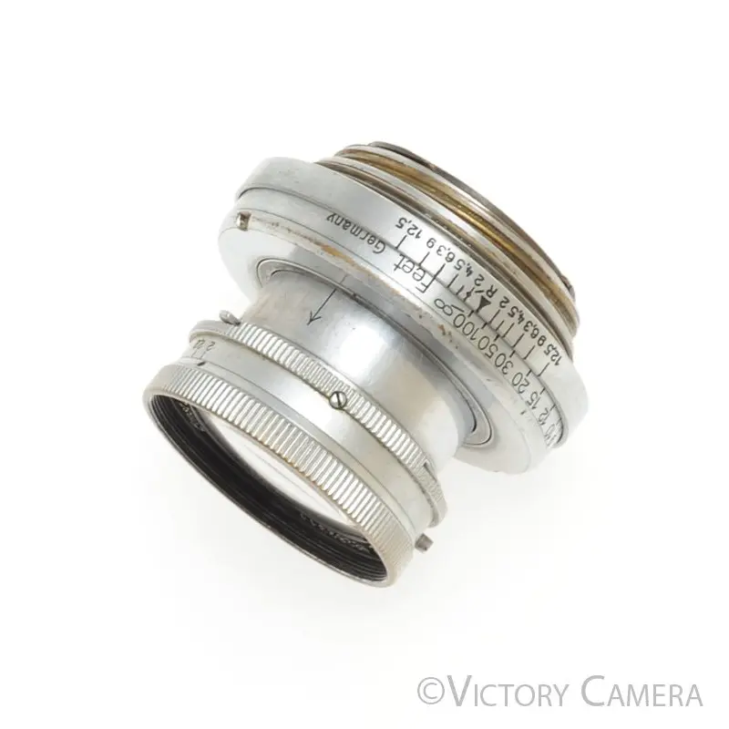 Leica Summar 5cm 50mm f2  LTM L39 Screw Mount Uncoated Lens [EXC]