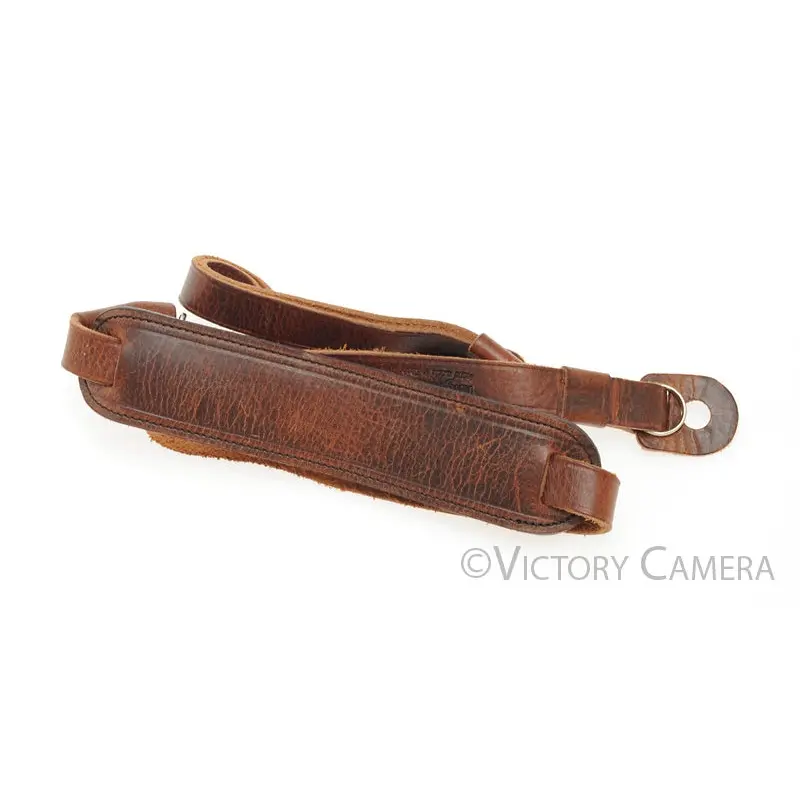 Luigi Crescenzi Brown Leather Neck Strap -Nice- [EXC+]