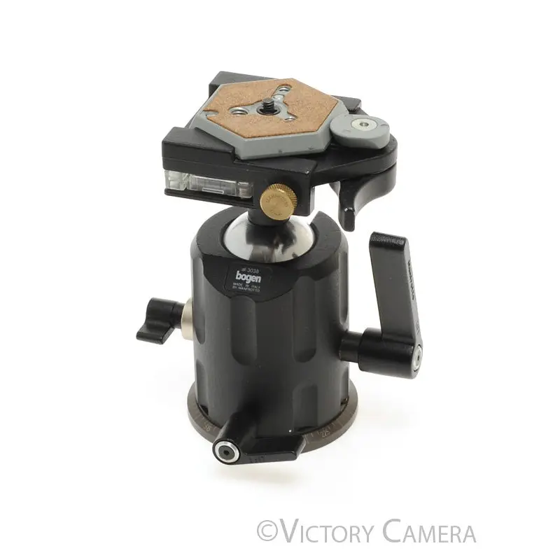 Bogen Manfrotto #3038 Ball Head w/ Levels and QR  [EXC]