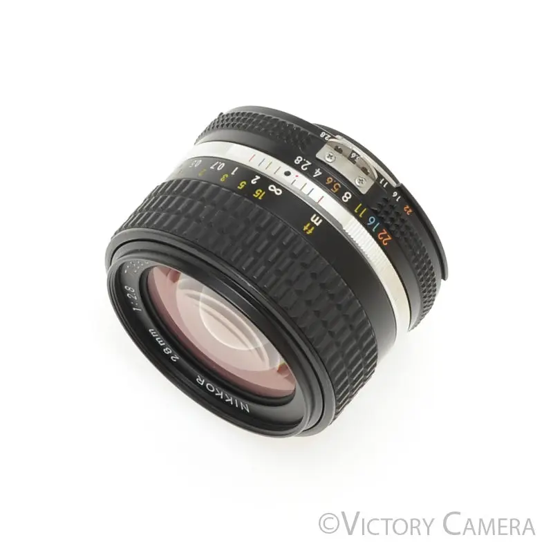 Nikon Nikkor 28mm f2.8 AI-S Wide Angle Prime Lens [EXC+]