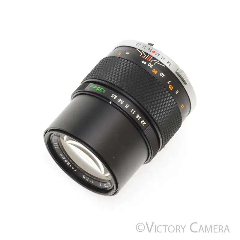 Olympus Auto-T 135mm f3.5 E.Zuiko Telephoto Prime Lens for OM [EXC+]