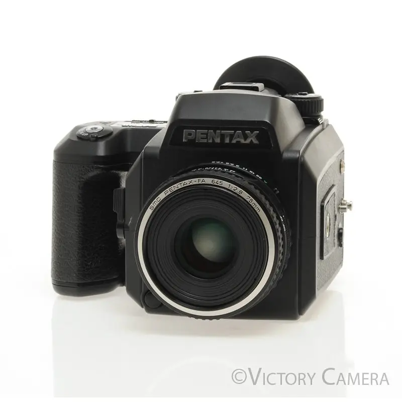 Pentax 645n Ii 645nii Film Camera W/ FA 75mm 120 Back [EXC]