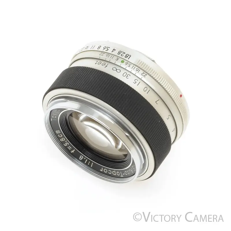 Topcon RE-Auto-Topcor 58mm 5.8cm f1.8 Chrome Prime Lens [EXC]