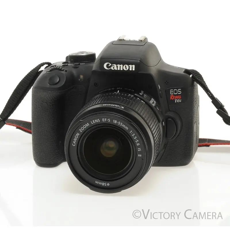 Canon Rebel T6i 24.2MP Digital SLR Camera w/ 18-55mm Zoom Lens [EXC+]