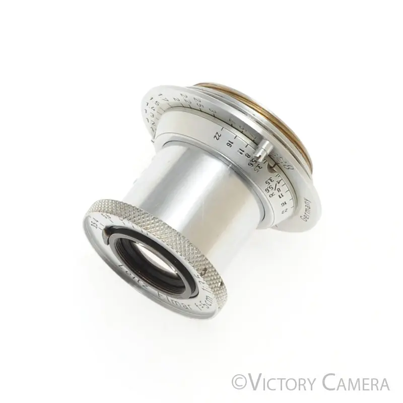 Leica Elmar 5cm 50mm f3.5 L39 LTM Screw Mount Lens w/ Bubble [EXC]