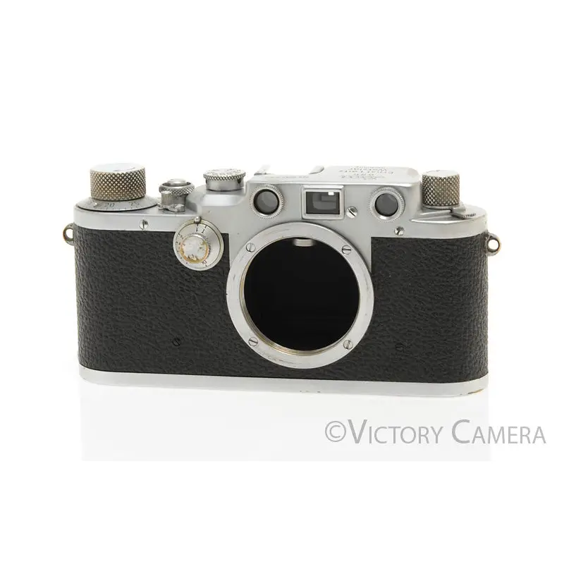 Leica IIIC 35mm Chrome Rangefinder Camera Body  [EXC]