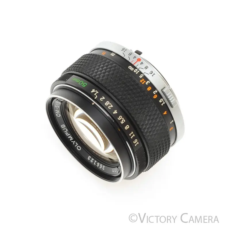 Olympus G.Zuiko 50mm f1.4 Auto-S OM Manual Focus Prime Lens [EXC+]