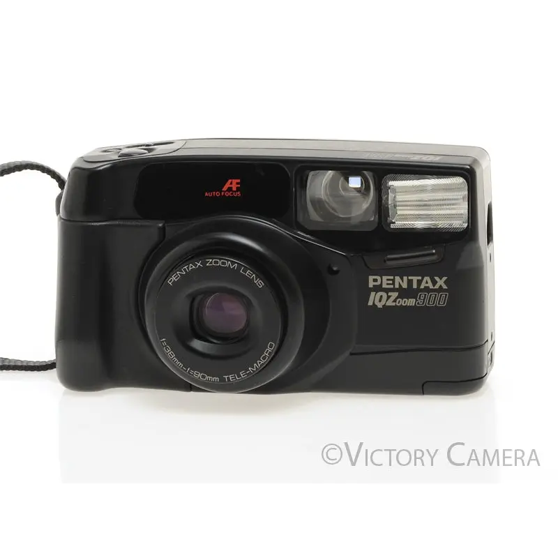 Pentax IQZoom 900 35mm Point & Shoot Film Camera w/ 38-90mm Zoom Lens [EXC+]
