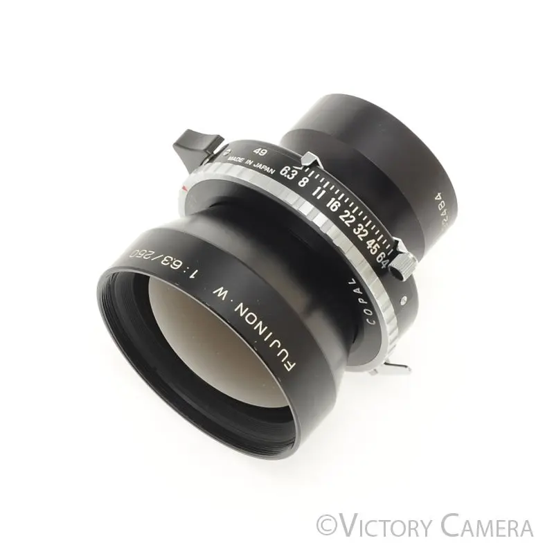 Fuji Fujinon W 250mm f6.3 Large Format 4x5 Lens Copal Shutter [EXC+]