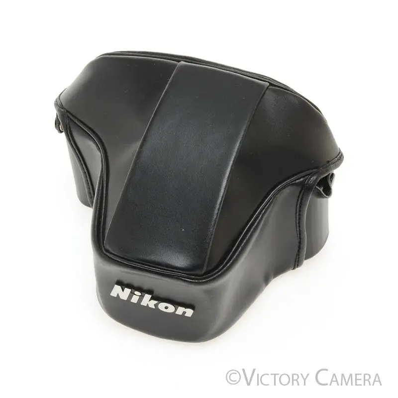 Genuine Nikon Black Leather Ever Ready Case CF-27 for FE, FM, FE2, FM2 [EXC]