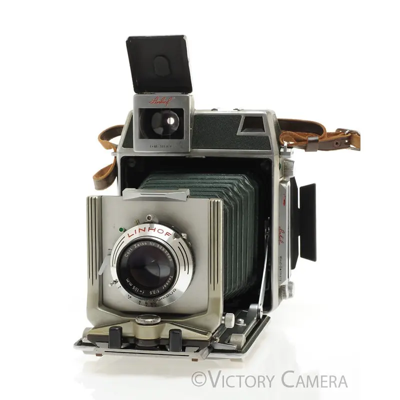 Linhof Technika III Green 6x9 Camera, 3 Lenses, Ground Glass, Grip [EXC]
