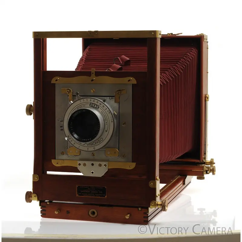 Eastman Kodak 8x10 View Camera No.2D w/ Ektar 12" f6.3 Lens Case [EXC+]