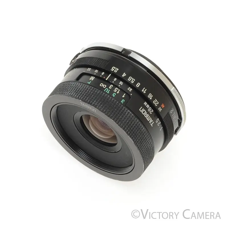 Tamron 28mm f2.5 Adaptall Wide Angle Lens Nikon AI-s [EXC-]