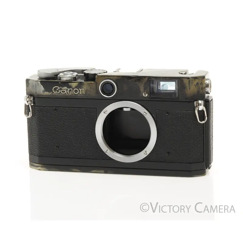 Canon P Black Repaint 35mm LTM Rangefinder Camera Body [EXC-]