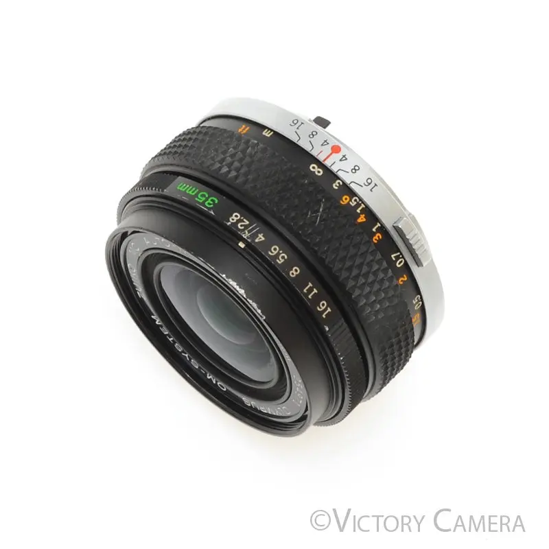 Olympus G.Zuiko 35mm f2.8 Auto-W OM Wide Angle Prime Lens [EXC-]