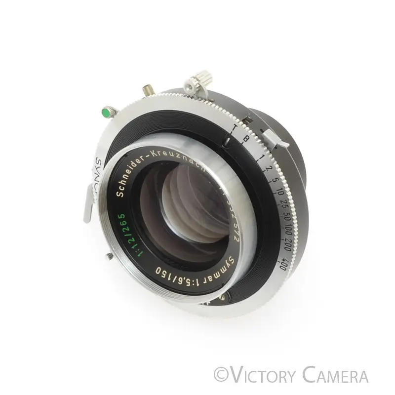 Schneider Symmar 150mm f5.6 Convertible Lens in #1 Compur Shutter [EXC+]