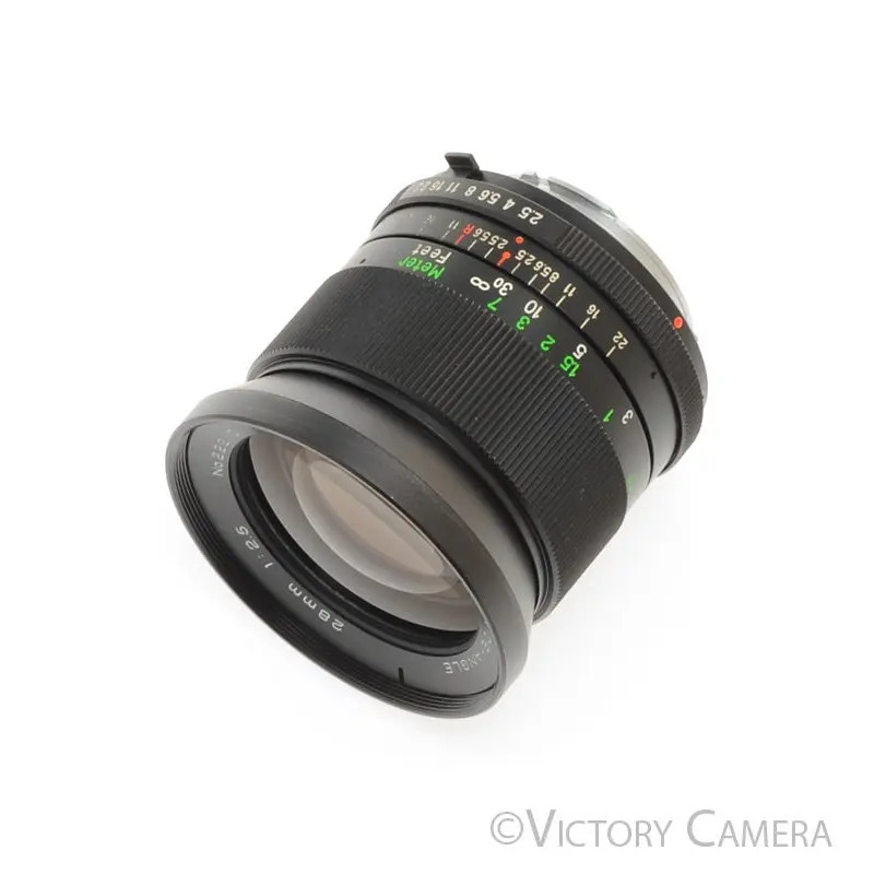 Vivitar 28mm f2.5 Auto Wide-Angle Prime Lens for Minolta Manual Focus [EXC+]