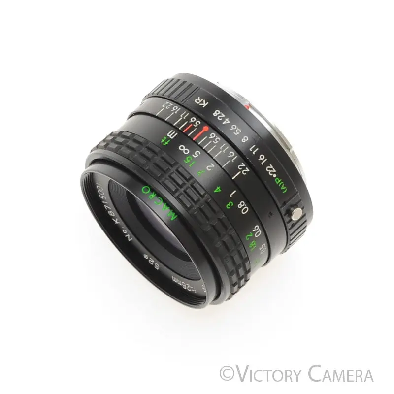 Kalimar MC 28mm f2.8 Wide Andle 1:4 Macro Lens for Pentax K Mount [EXC+]