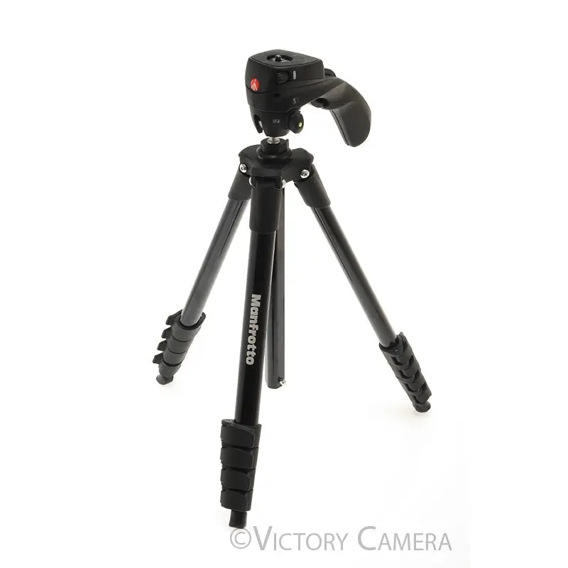 Manfrotto MKCOMPACTANC-BK Compact Tripod w/ Ball Head [EXC+]