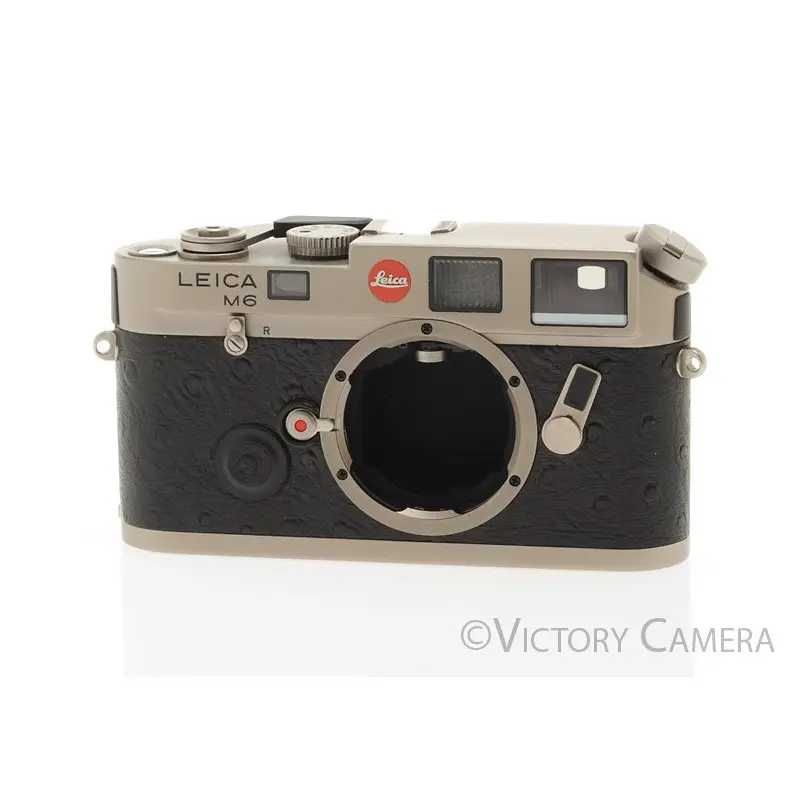 Leica M6 Titanium Ostrich Leather 35mm Rangefinder Camera Body w/ Box  [EXC+]