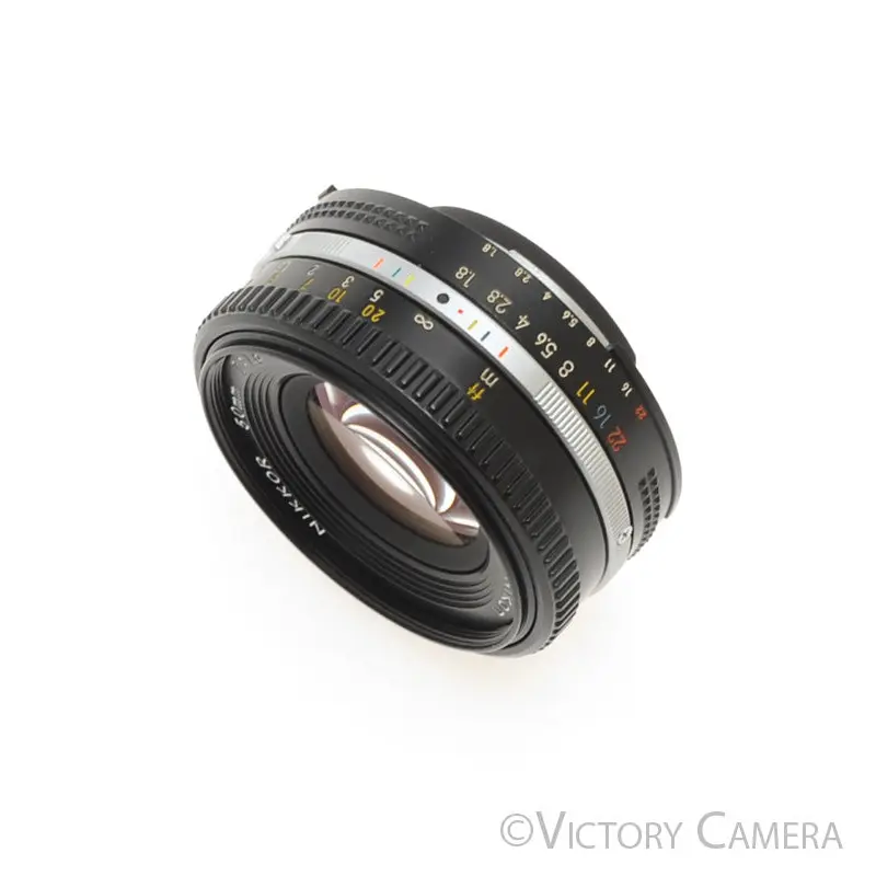 Nikon Nikkor 50mm F1.8 AI-S Lens -Japan Only Pancake Version- [EXC+]