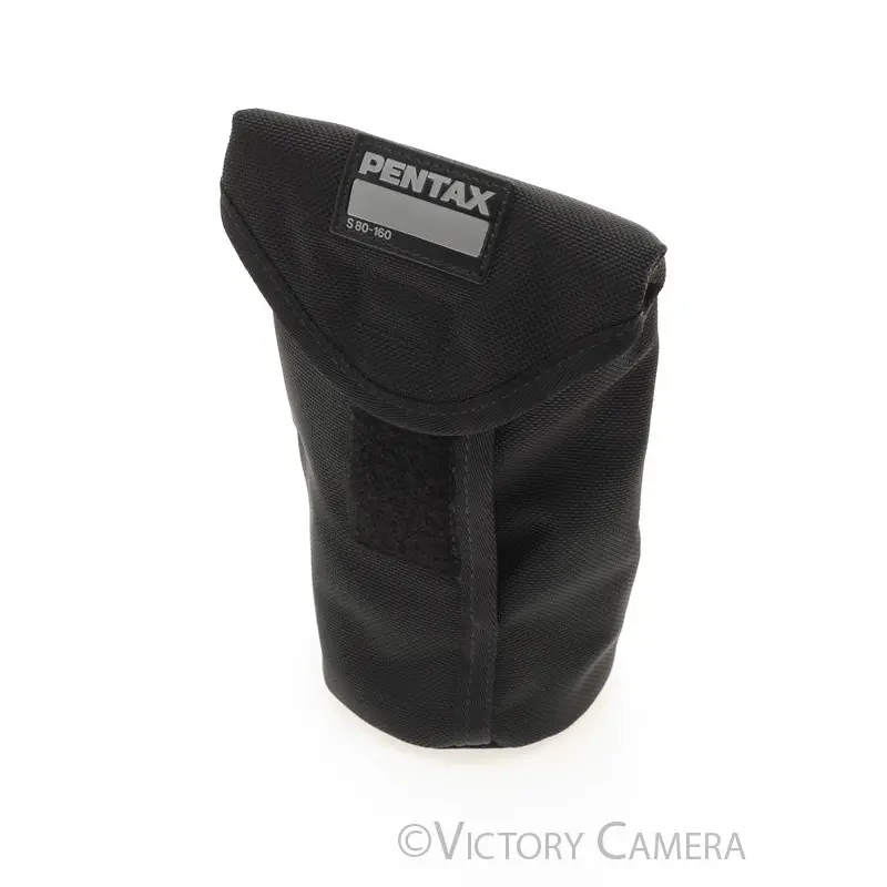 Pentax S 80-160 Black Lens Case (~8" x 4.5" x 3.5") [MINT-]