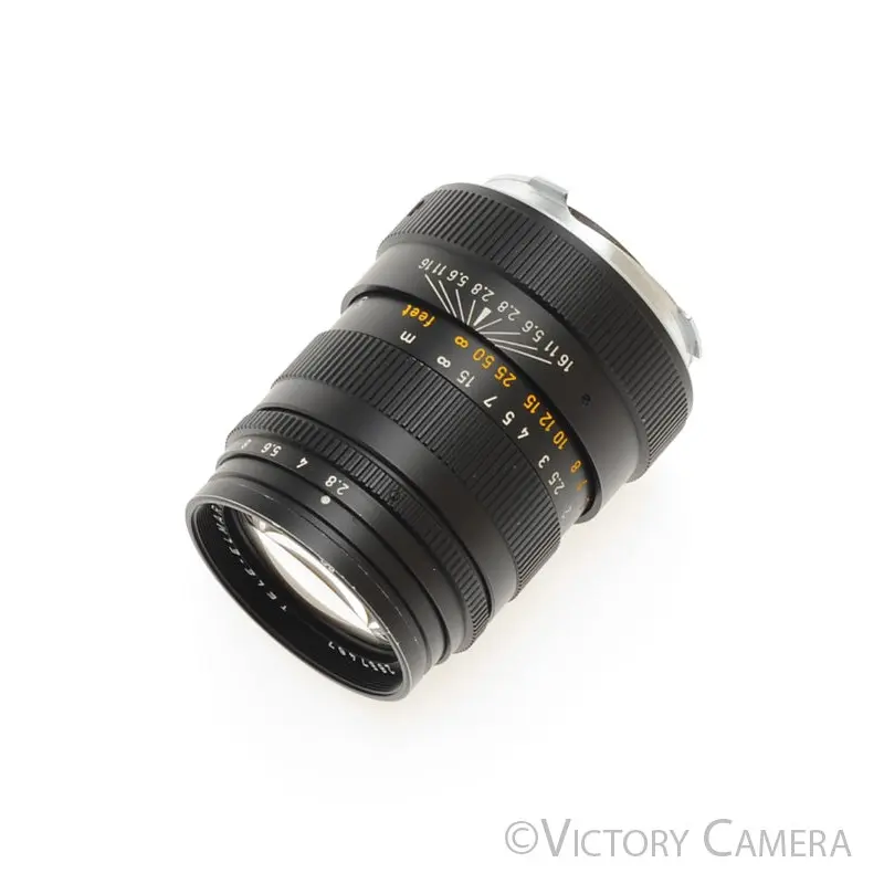 Leica Leitz 90mm f2.8 Tele-Elmarit (Thin) Black Telephoto Lens M Mount [EXC-]