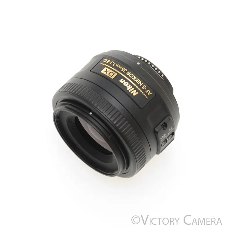 Nikon Nikkor AF-S 35mm f1.8 G DX Wide Angle Prime Lens w/ Shade [EXC+]