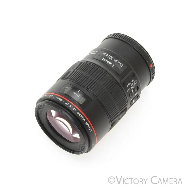 Canon EOS EF 100mm f2.8 USM L Macro AF Telephoto Prime Lens [EXC]