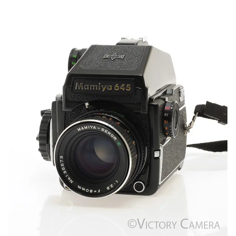 Mamiya m645 1000s 645 Camera w/ Eye Level & 80mm f2.8 Lens -New Seals- [EXC]