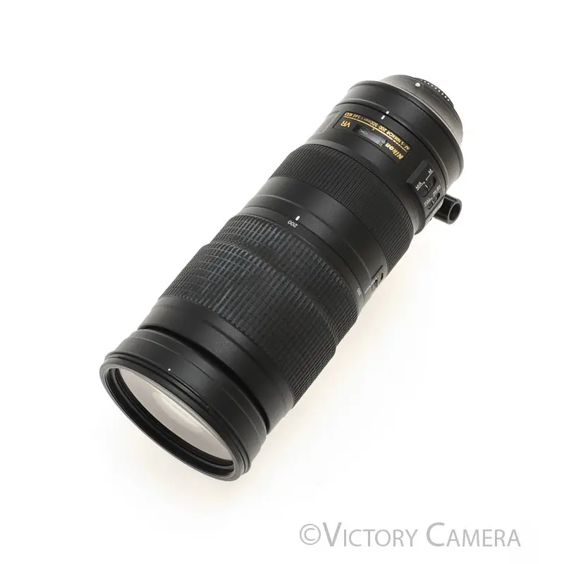 Nikon AF-S Nikkor 200-500mm f5.6E ED VR Telephoto Zoom Lens w/ Shade [EXC+]