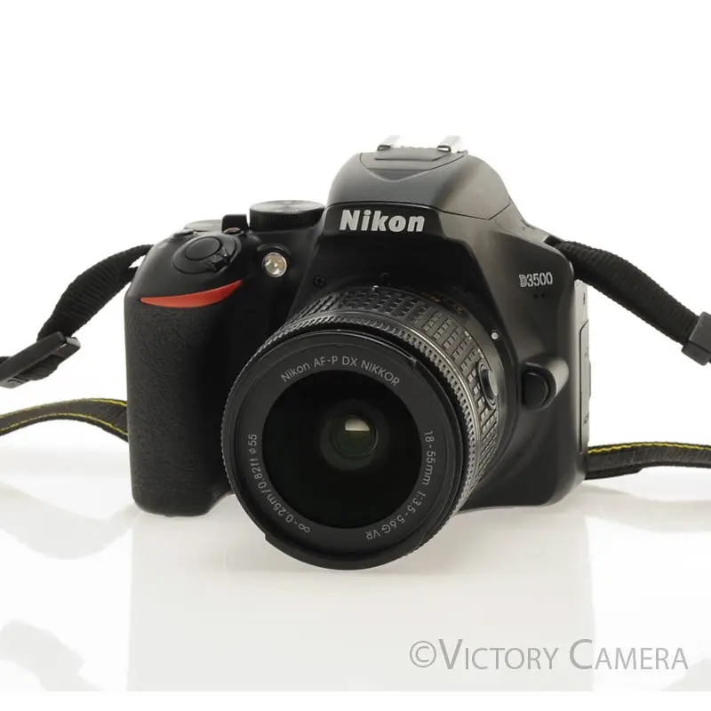 Nikon D3500 24.2MP Digital SLR Camera w/ 18-55mm Zoom Lens ~3500 Shots [MINT-]