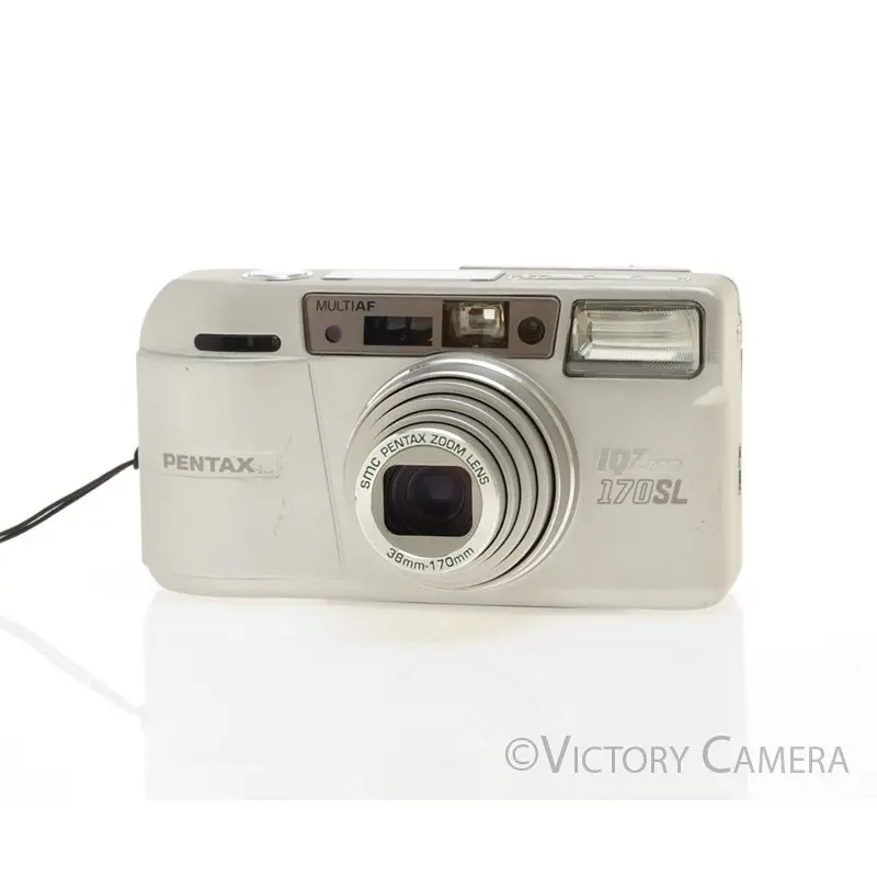 Pentax IQZoom 170 SL Chrome 35mm Point & Shoot Camera [EXC]