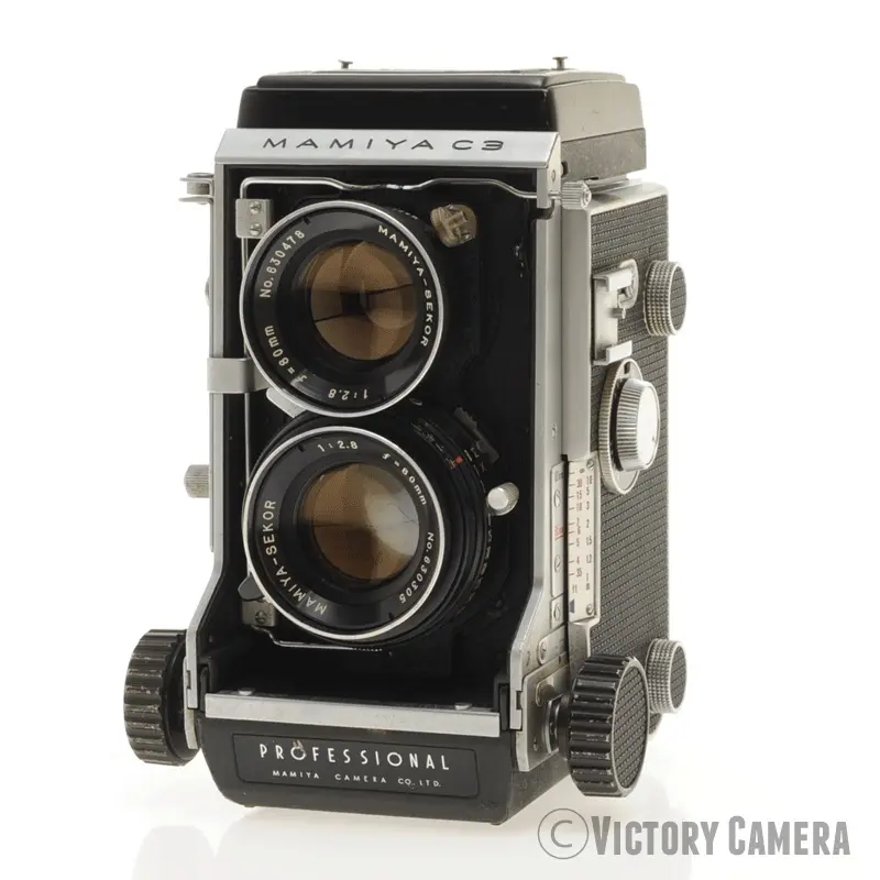 Mamiya C3 Medium Format TLR Camera w/ 80mm f2.8 Lens -New Seals- [EXC]