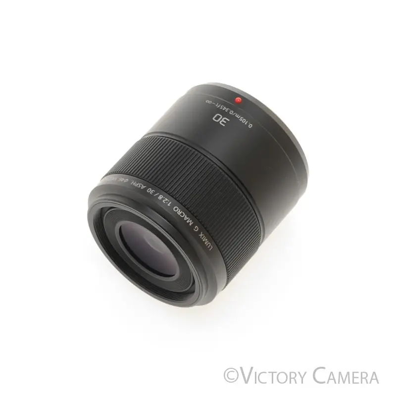 Panasonic Lumix G Macro 30mm f2.8 ASPH Mega OIS Macro Lens for M4/3 [EXC+]