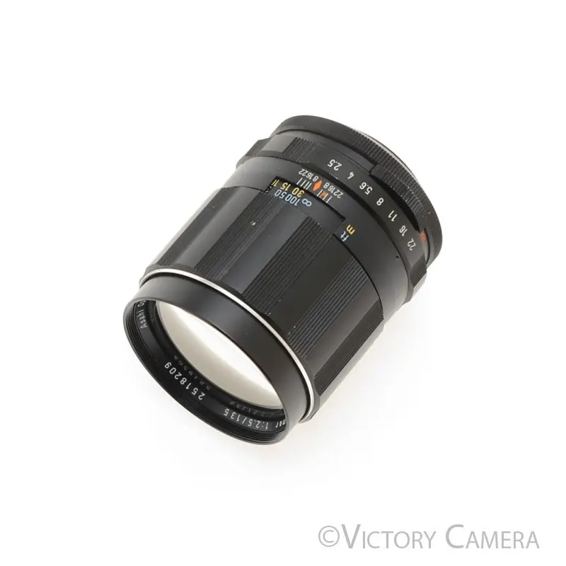 Pentax SMC Takumar 135mm f2.5 Fast m42 Screw Mount Lens w/ Case [EXC+]